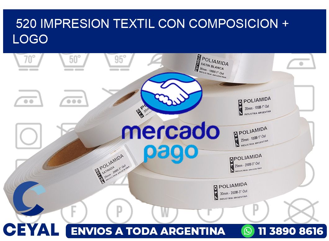 520 IMPRESION TEXTIL CON COMPOSICION + LOGO