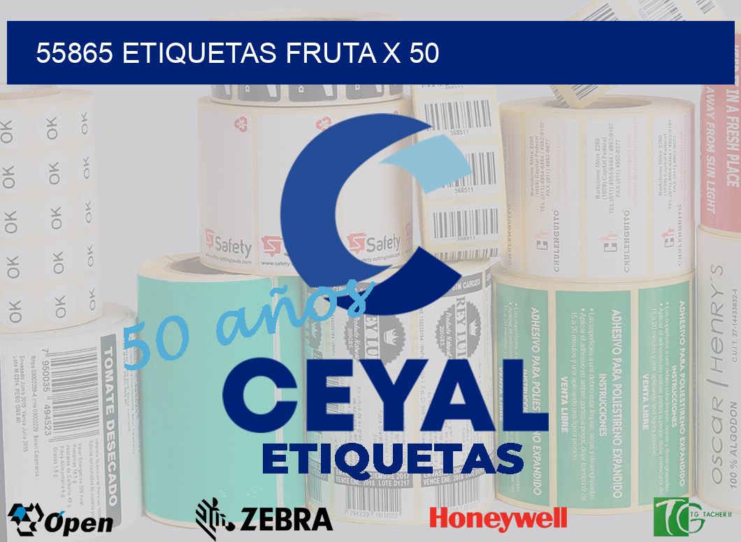 55865 etiquetas fruta x 50