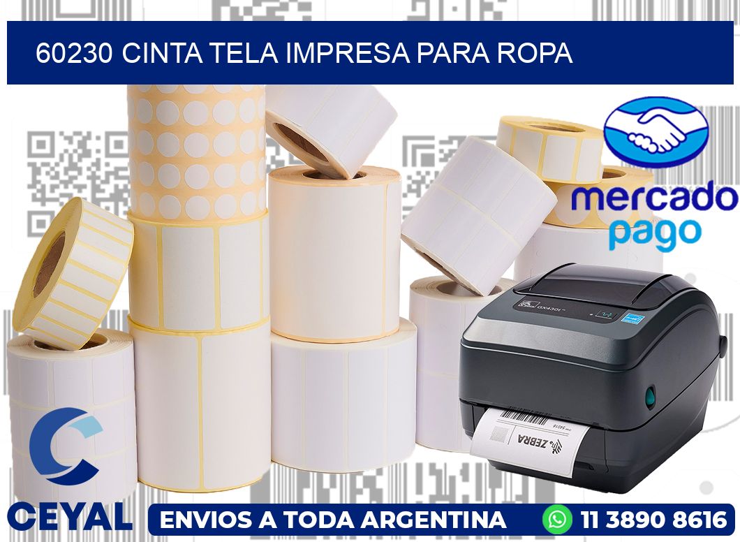 60230 CINTA TELA IMPRESA PARA ROPA