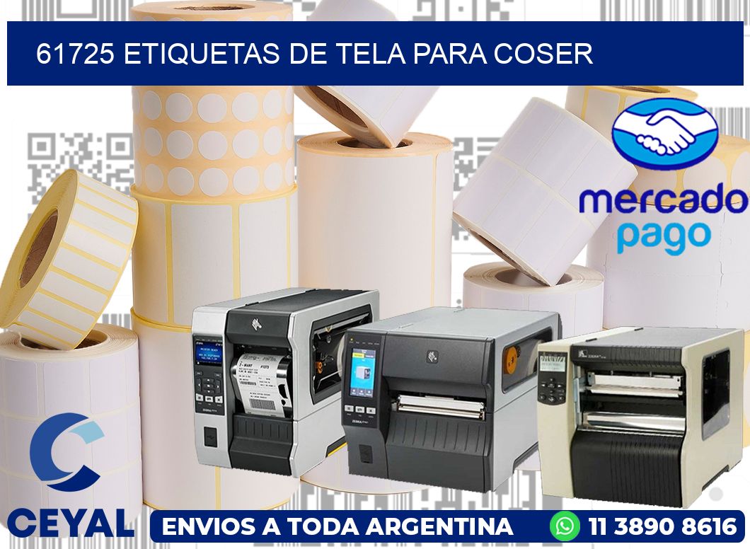 61725 ETIQUETAS DE TELA PARA COSER
