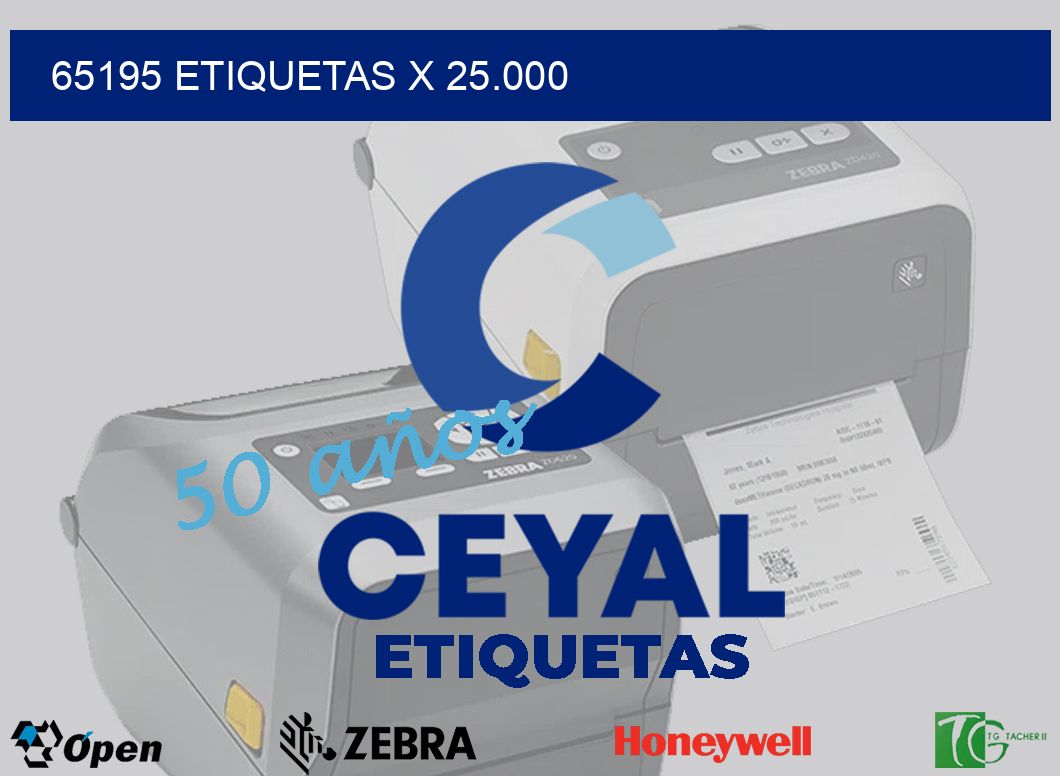 65195 Etiquetas x 25.000