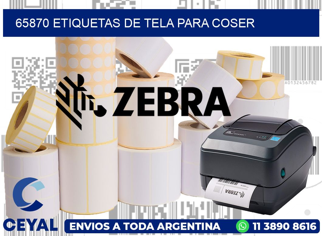 65870 ETIQUETAS DE TELA PARA COSER