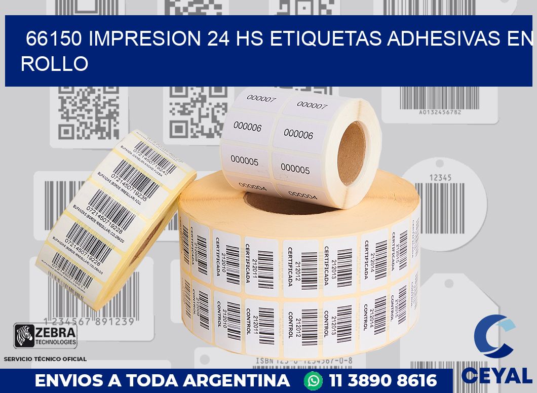 66150 impresion 24 hs etiquetas adhesivas en rollo