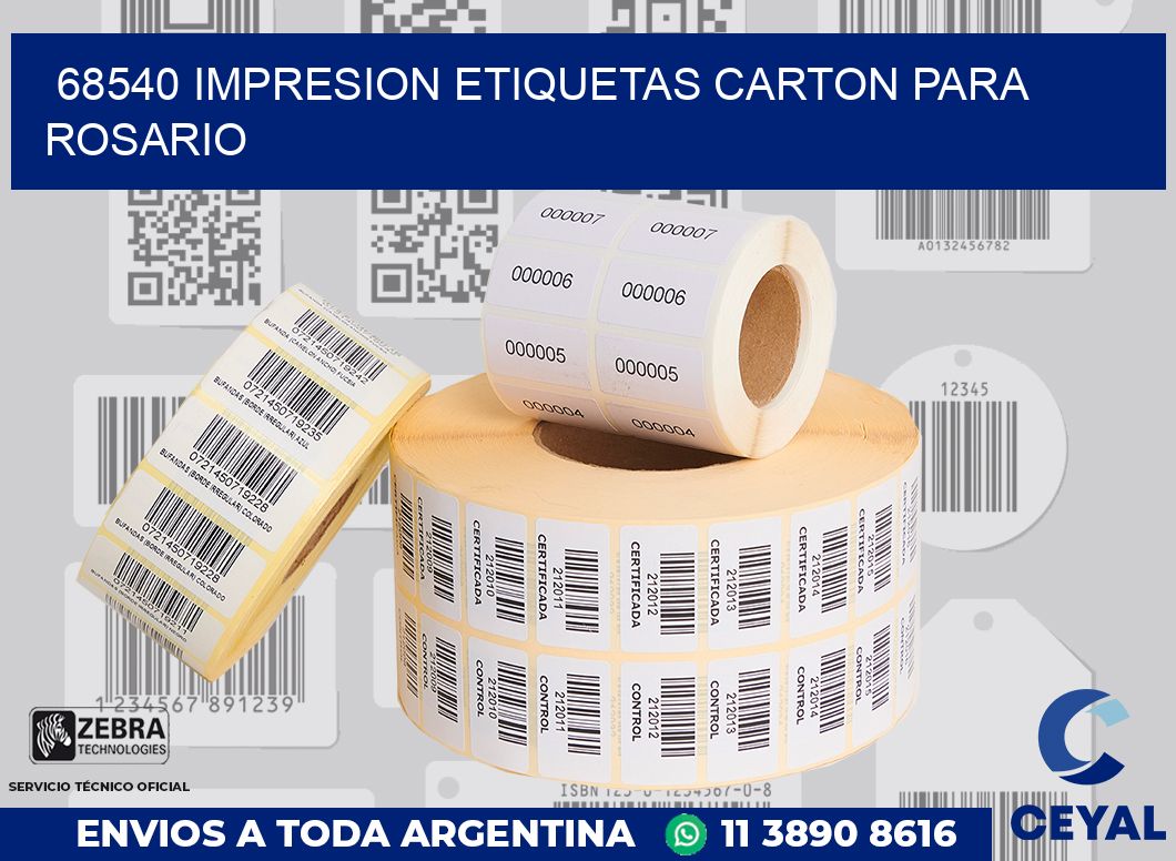 68540 IMPRESION ETIQUETAS CARTON PARA ROSARIO