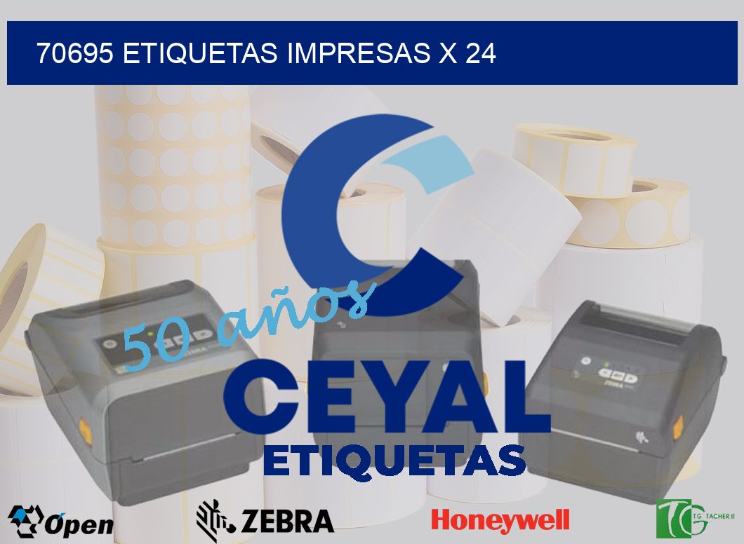 70695 Etiquetas impresas x 24