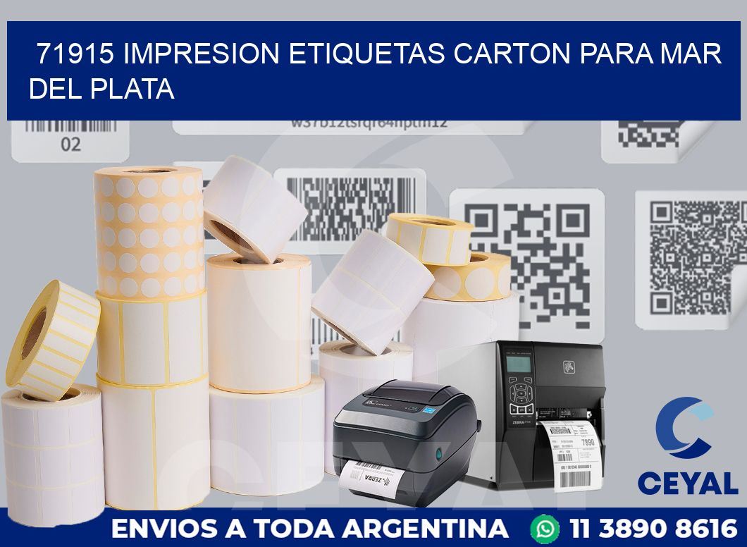 71915 IMPRESION ETIQUETAS CARTON PARA MAR DEL PLATA