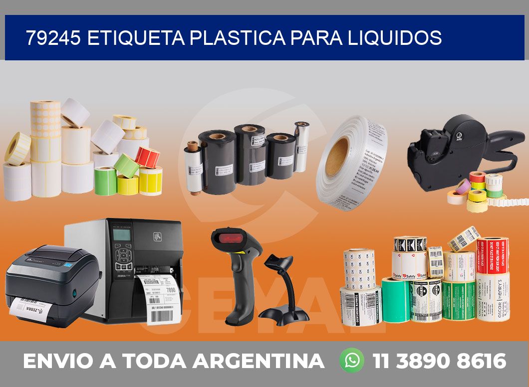 79245 ETIQUETA PLASTICA PARA LIQUIDOS