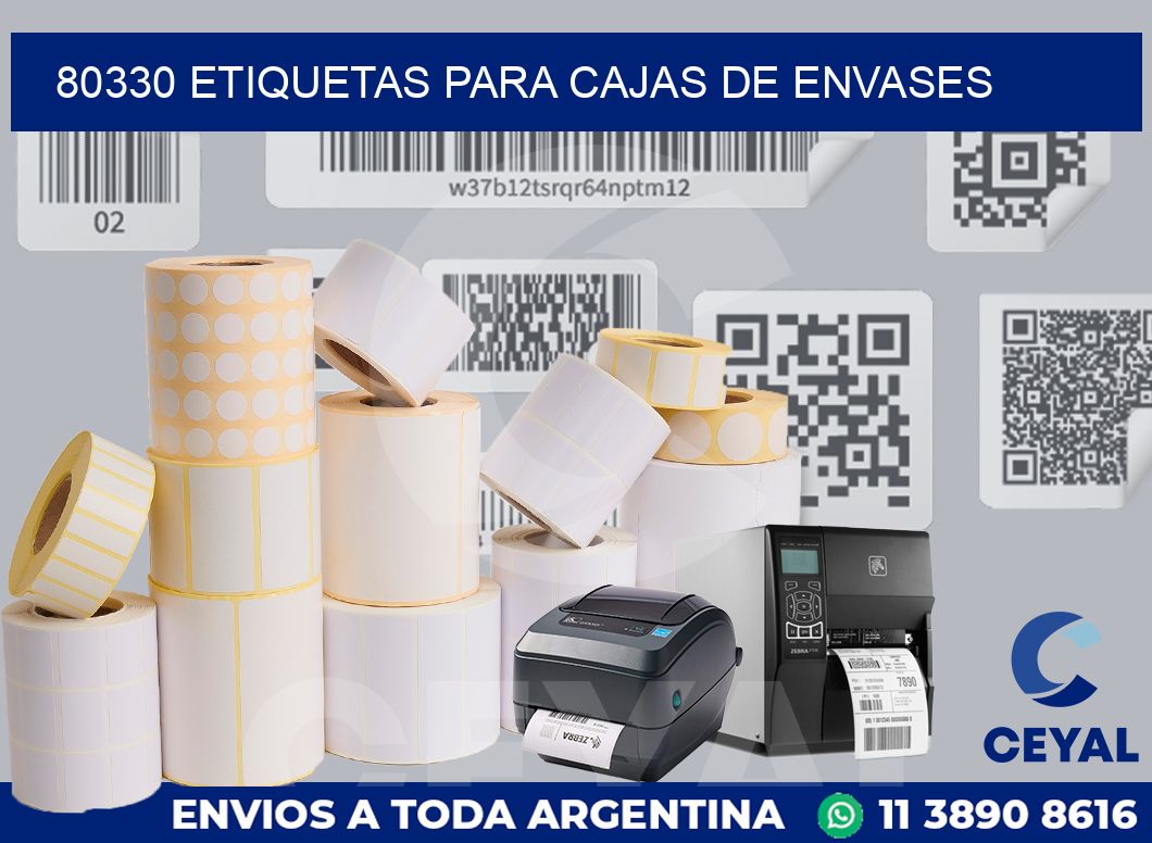 80330 ETIQUETAS PARA CAJAS DE ENVASES