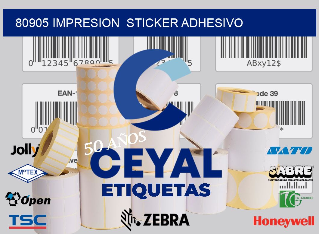 80905 impresion  sticker adhesivo