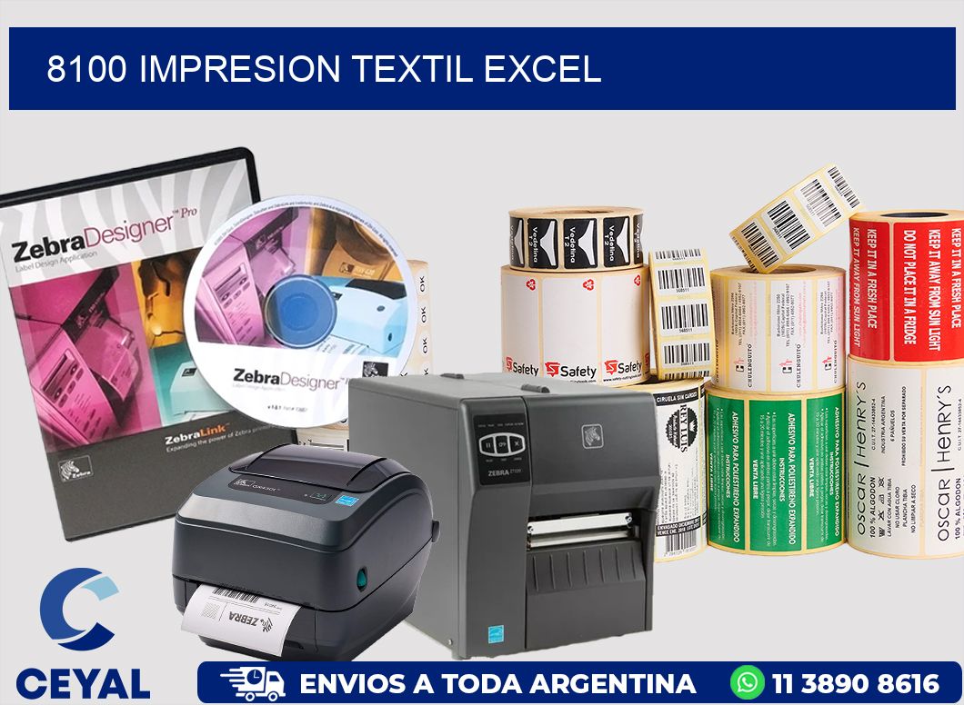 8100 IMPRESION TEXTIL EXCEL