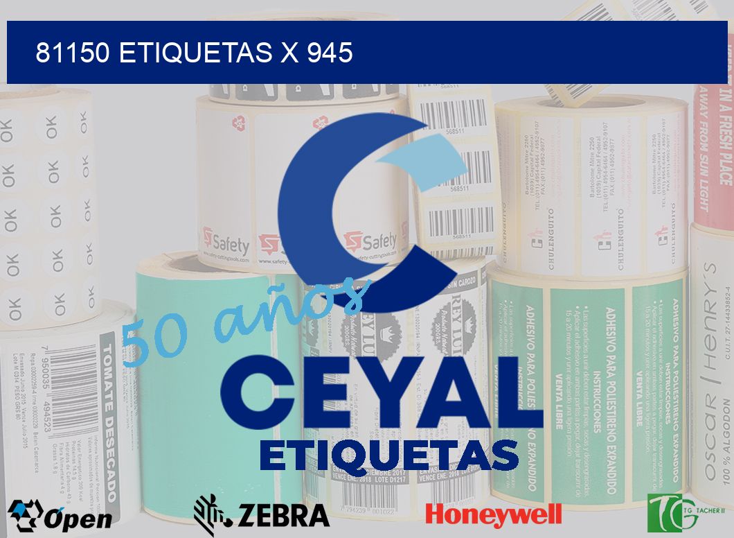 81150 Etiquetas x 945