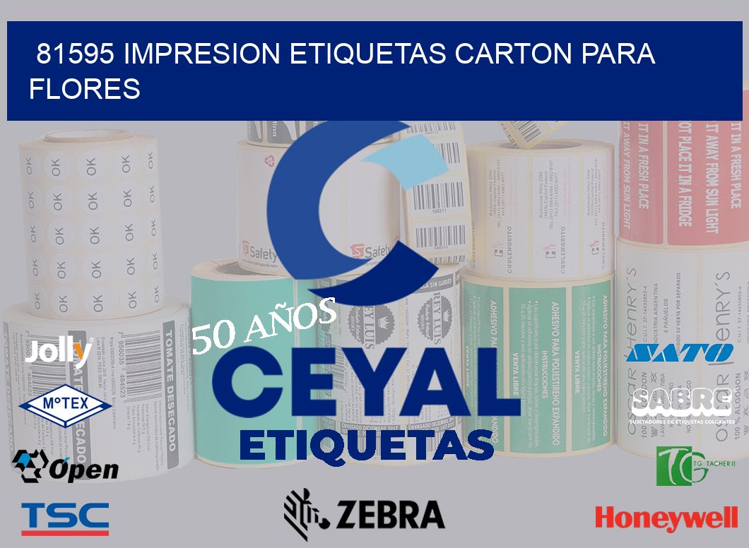 81595 IMPRESION ETIQUETAS CARTON PARA FLORES