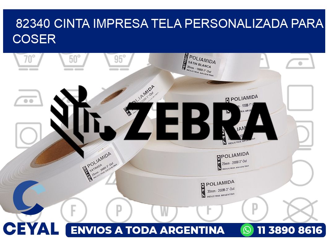 82340 CINTA IMPRESA TELA PERSONALIZADA PARA COSER