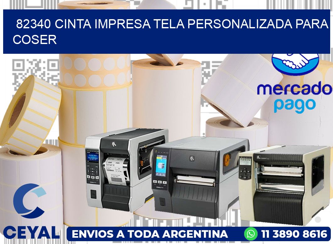 82340 CINTA IMPRESA TELA PERSONALIZADA PARA COSER