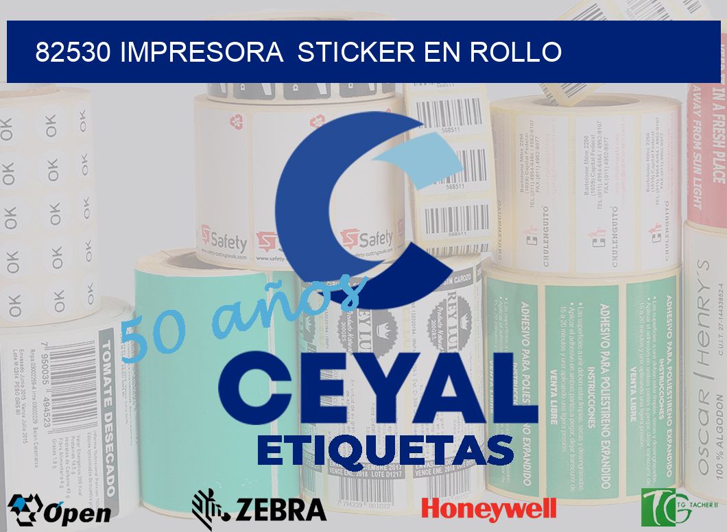 82530 impresora  sticker en rollo