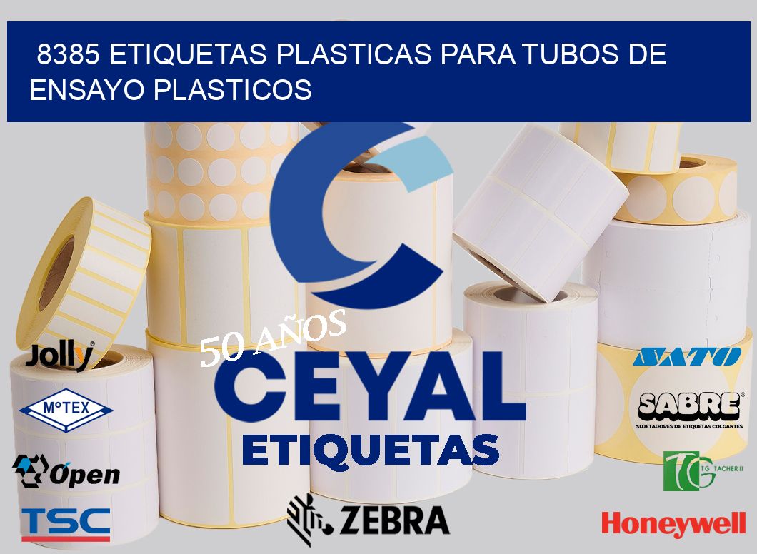 8385 ETIQUETAS PLASTICAS PARA TUBOS DE ENSAYO PLASTICOS