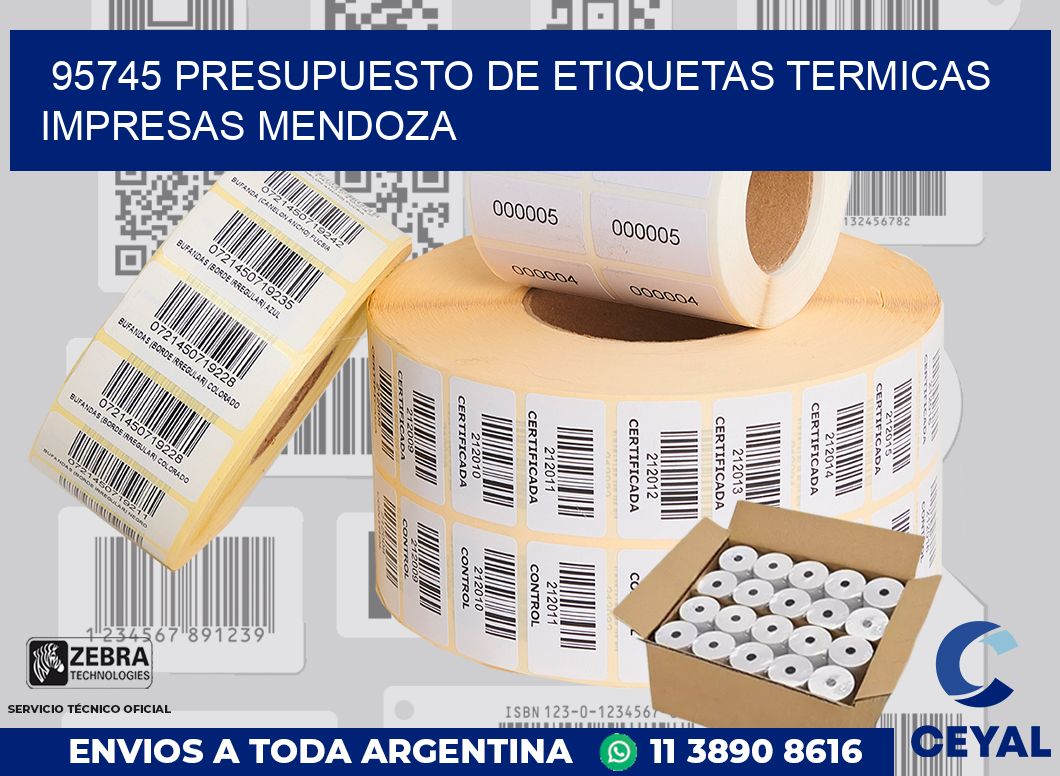 95745 PRESUPUESTO DE ETIQUETAS TERMICAS IMPRESAS MENDOZA