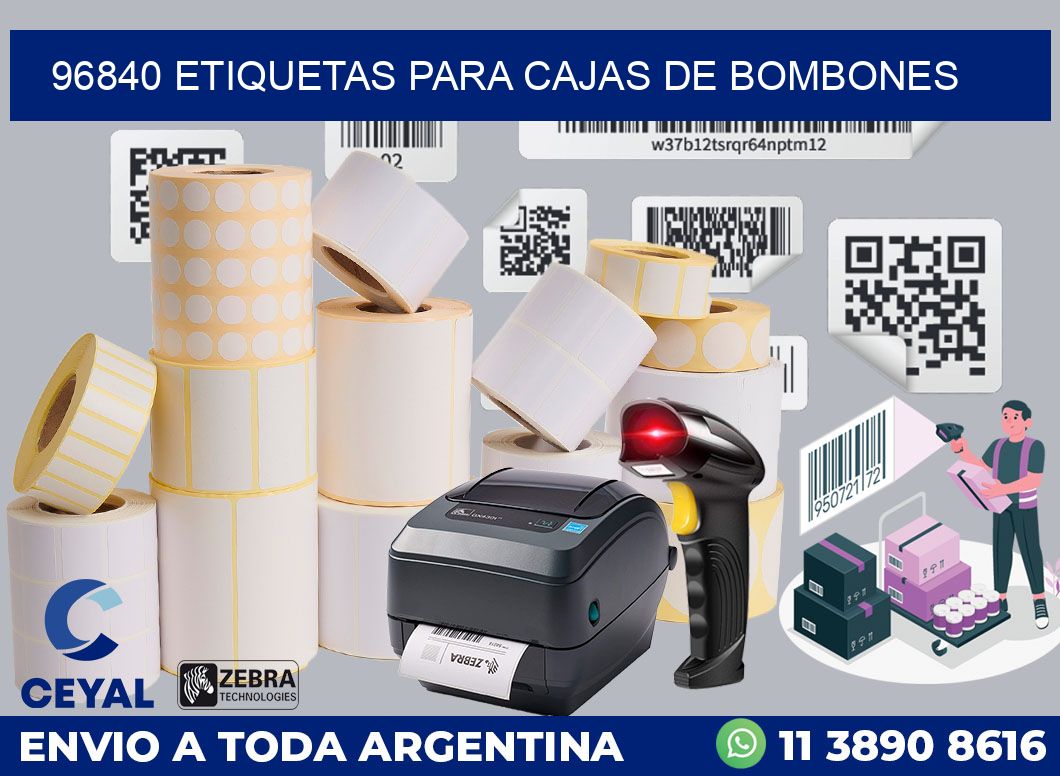 96840 ETIQUETAS PARA CAJAS DE BOMBONES