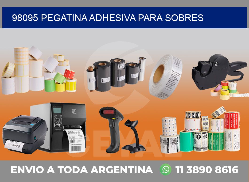 98095 PEGATINA ADHESIVA PARA SOBRES