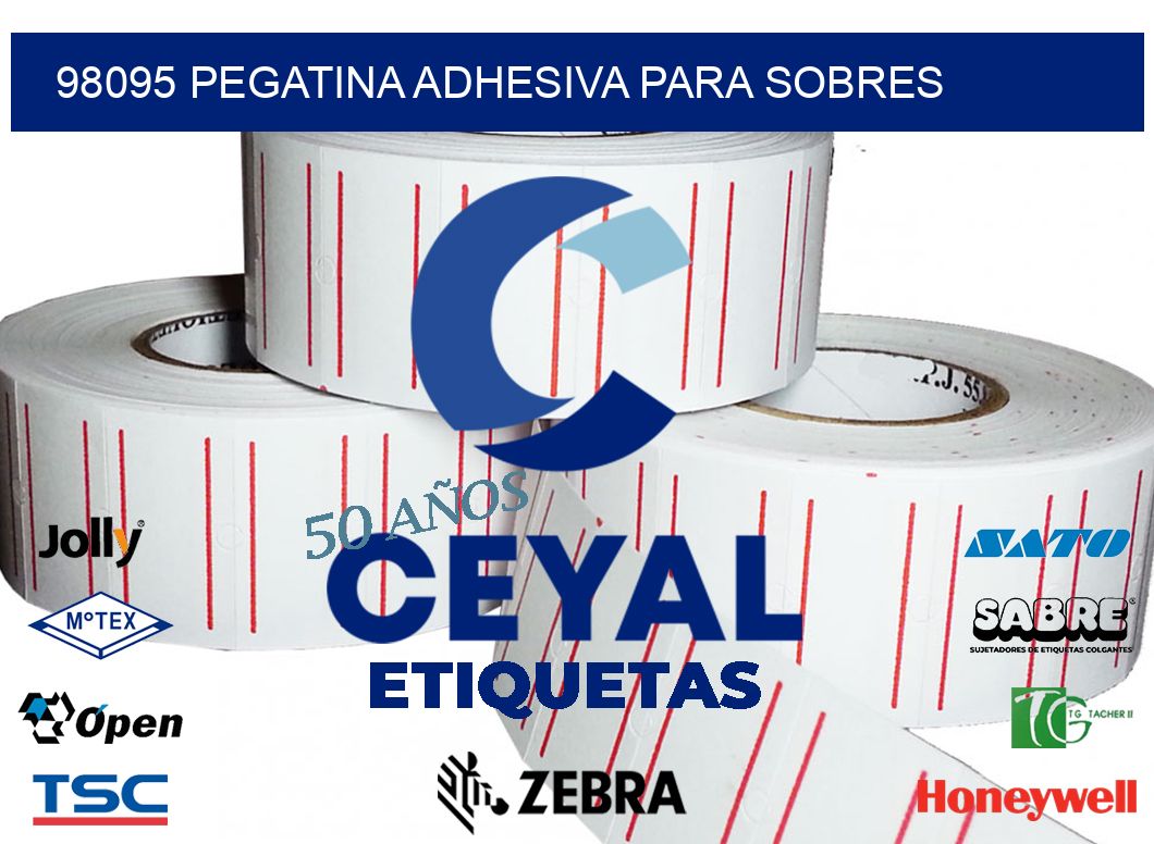 98095 PEGATINA ADHESIVA PARA SOBRES