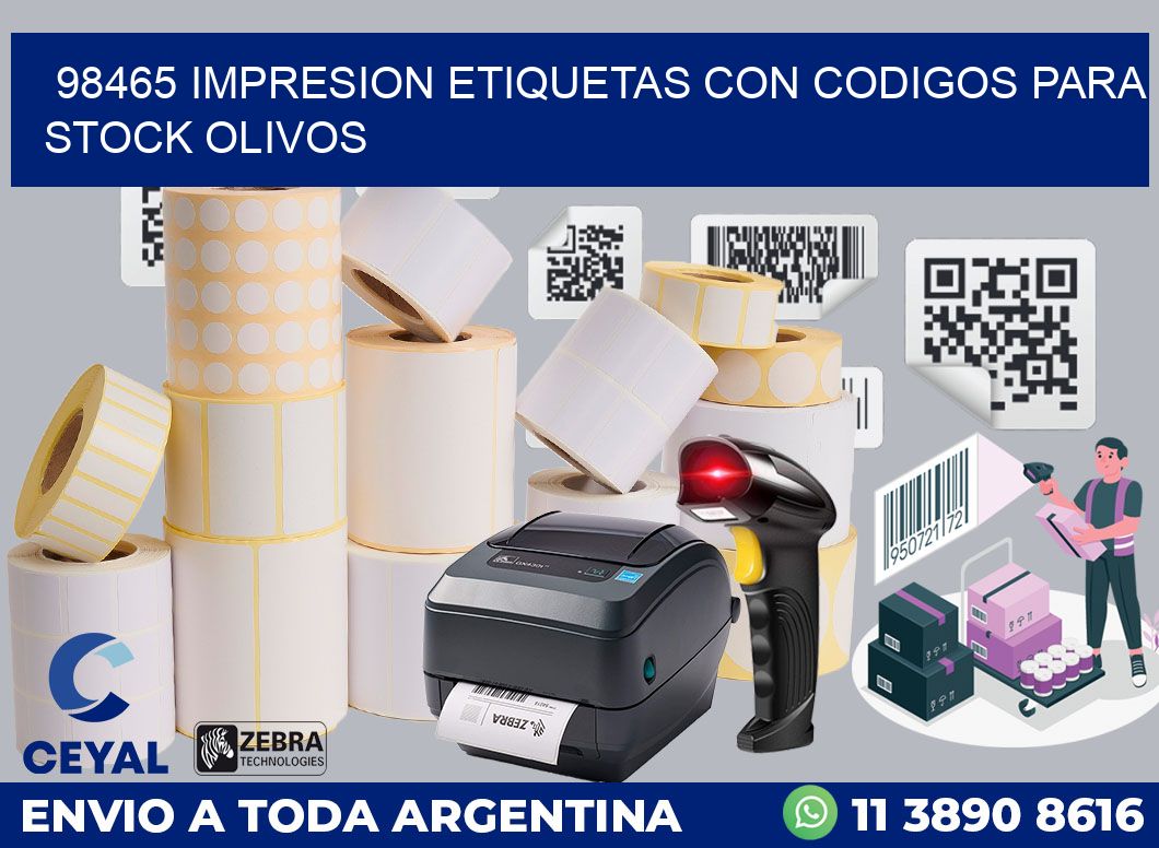 98465 IMPRESION ETIQUETAS CON CODIGOS PARA STOCK OLIVOS