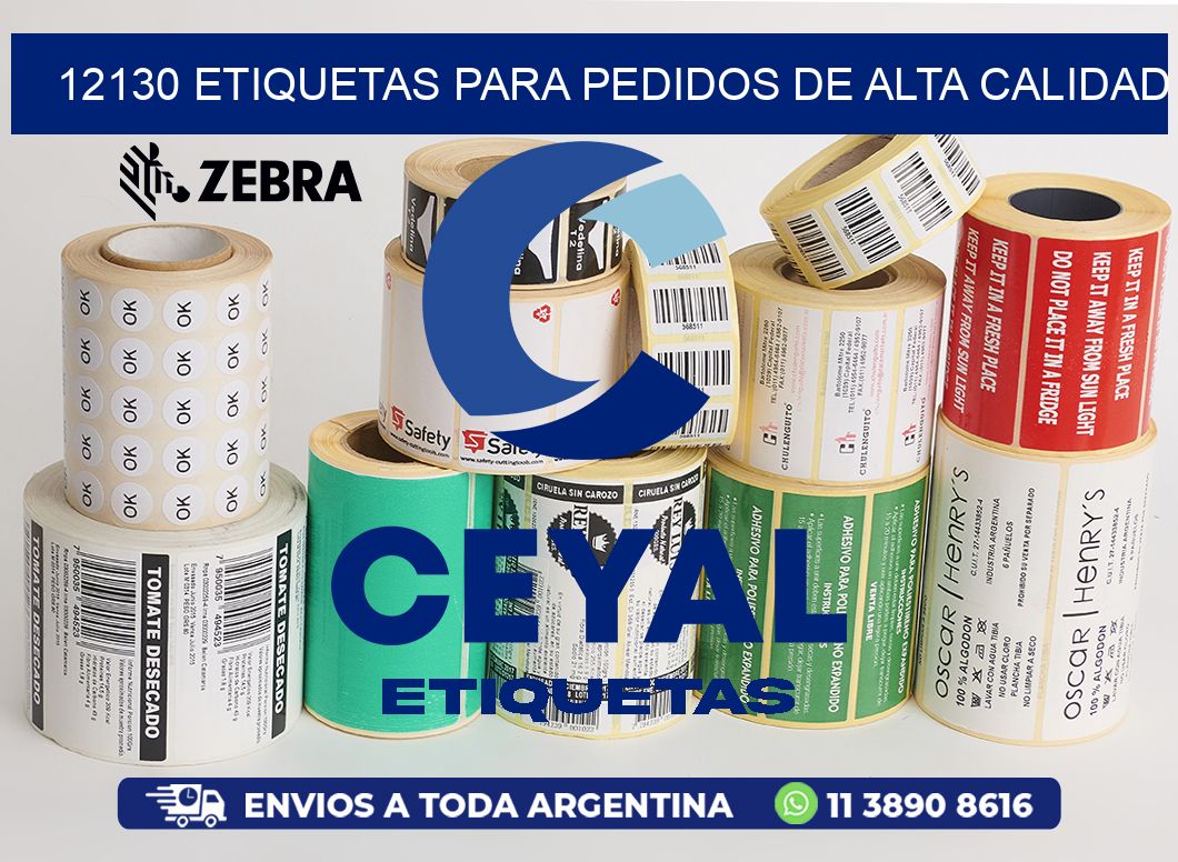 12130 ETIQUETAS PARA PEDIDOS DE ALTA CALIDAD