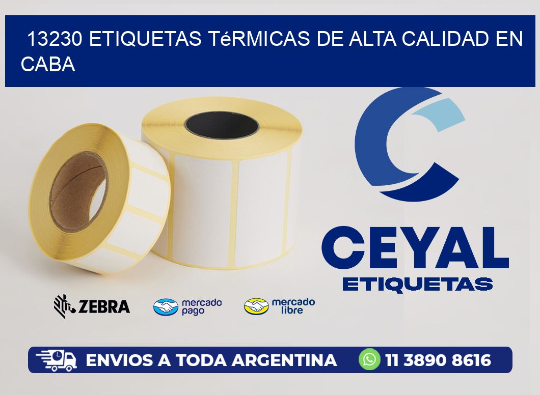 13230 Etiquetas Térmicas de Alta Calidad en CABA