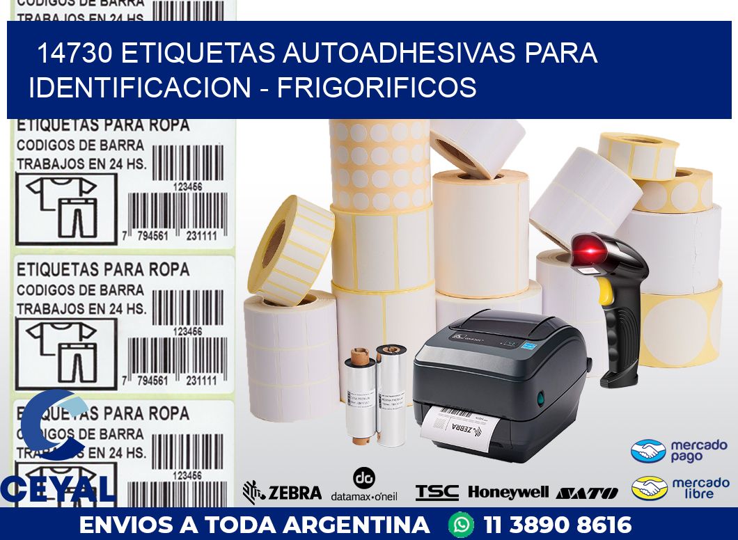 14730 ETIQUETAS AUTOADHESIVAS PARA IDENTIFICACION – FRIGORIFICOS
