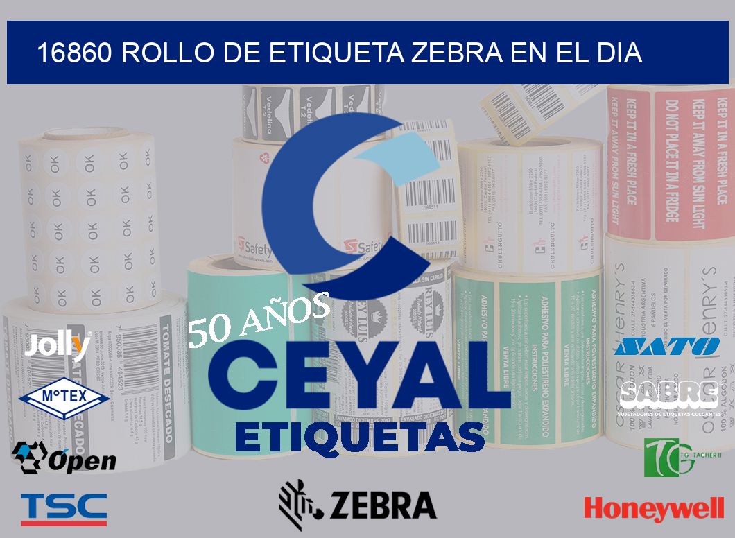 16860 ROLLO DE ETIQUETA ZEBRA EN EL DIA