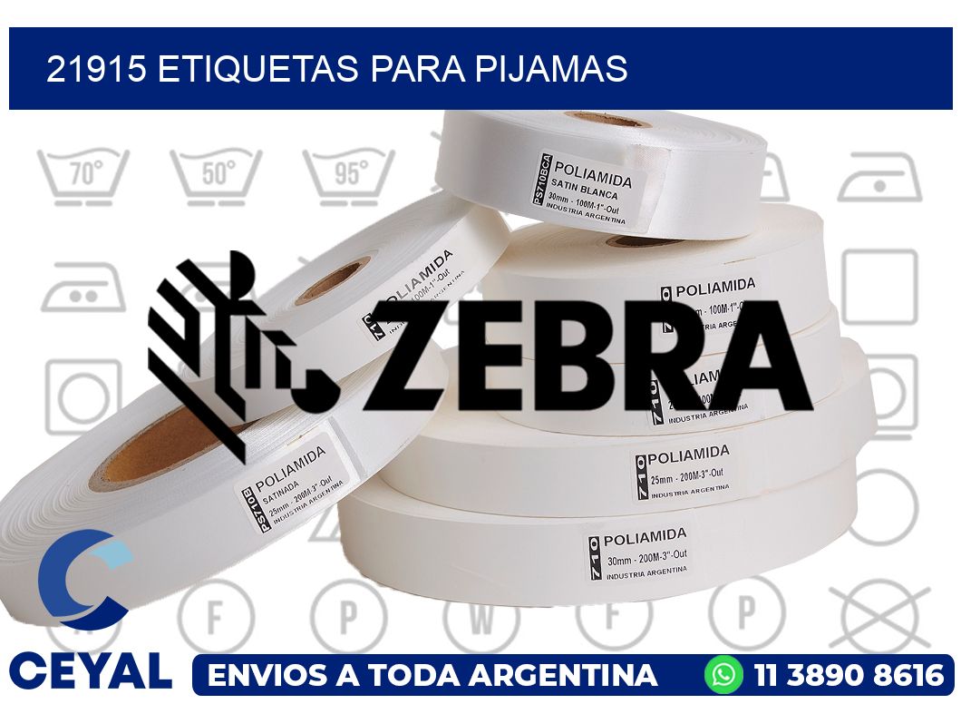 21915 ETIQUETAS PARA PIJAMAS