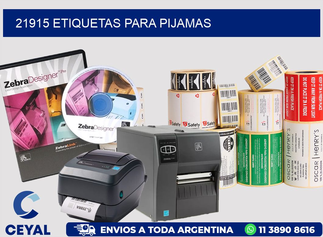 21915 ETIQUETAS PARA PIJAMAS