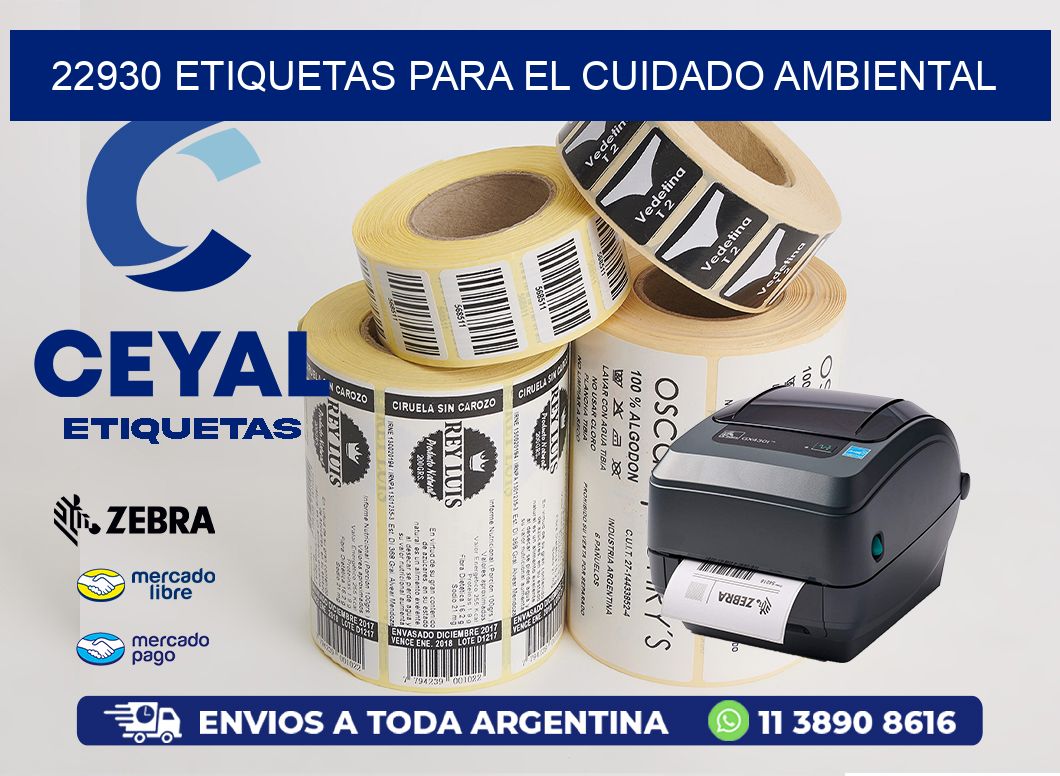 22930 etiquetas para el cuidado ambiental