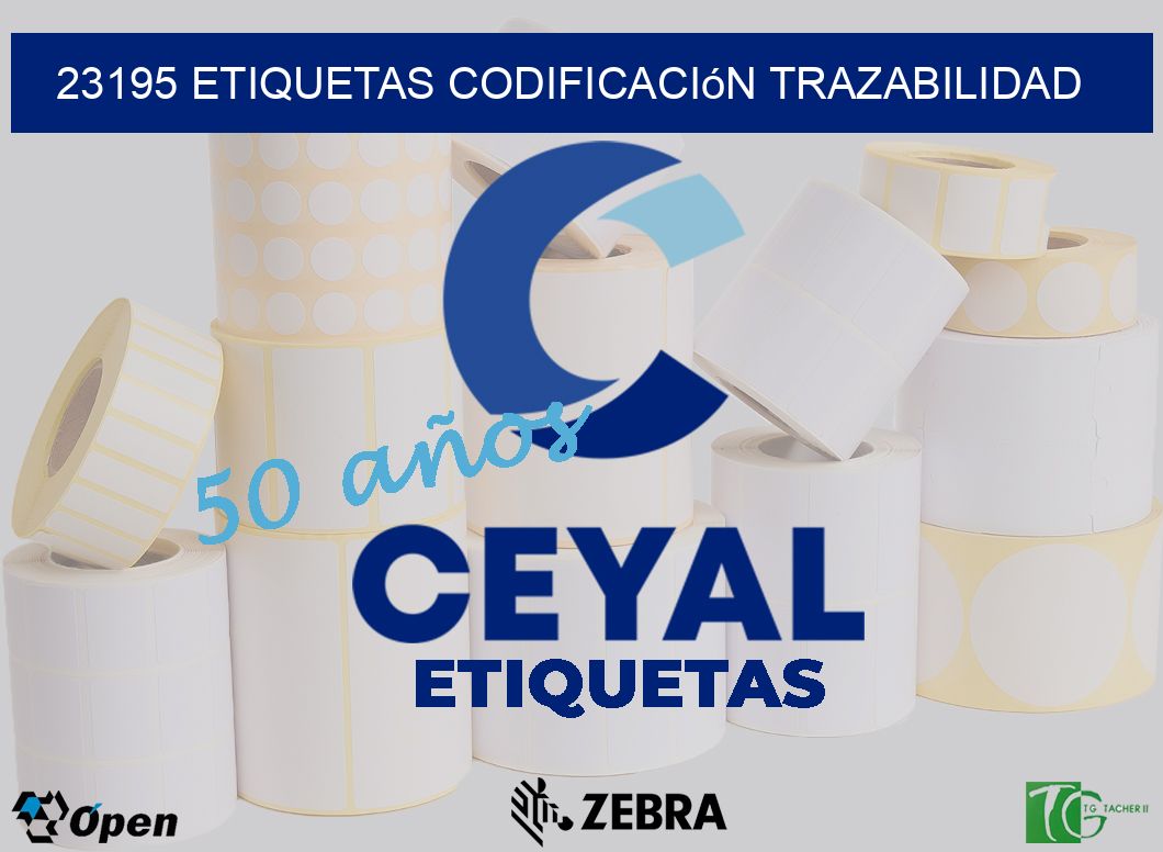 23195 etiquetas codificación trazabilidad