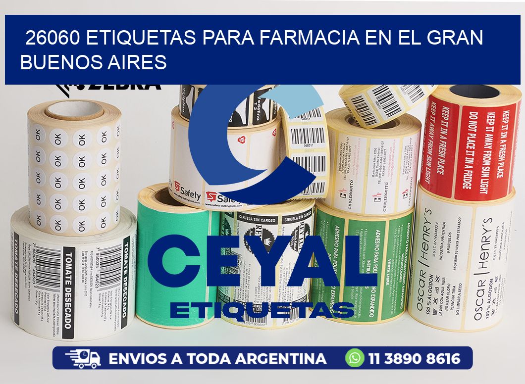 26060 ETIQUETAS PARA FARMACIA EN EL GRAN BUENOS AIRES