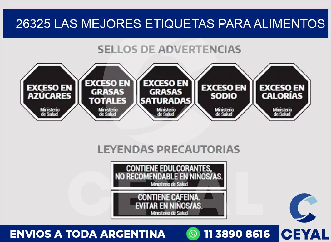 26325 LAS MEJORES ETIQUETAS PARA ALIMENTOS