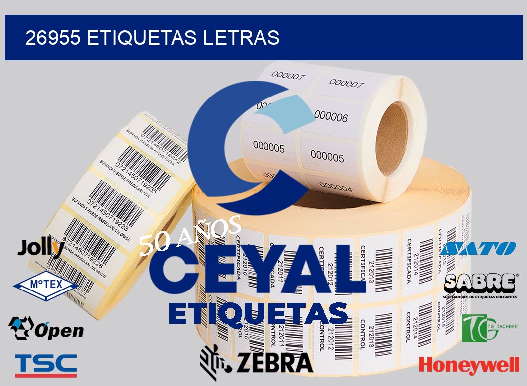 26955 etiquetas letras