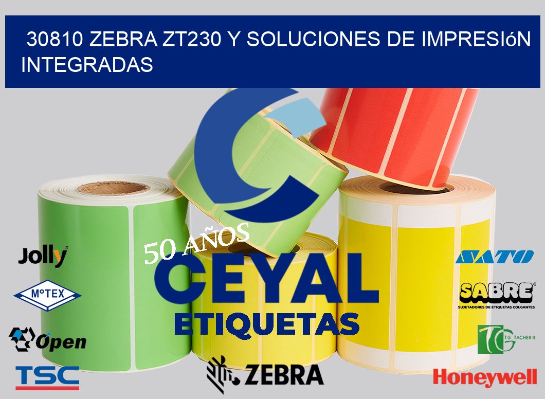 30810 Zebra ZT230 y Soluciones de Impresión Integradas