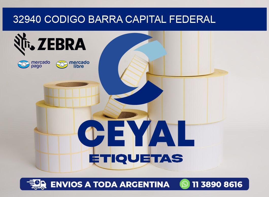 32940 CODIGO BARRA CAPITAL FEDERAL