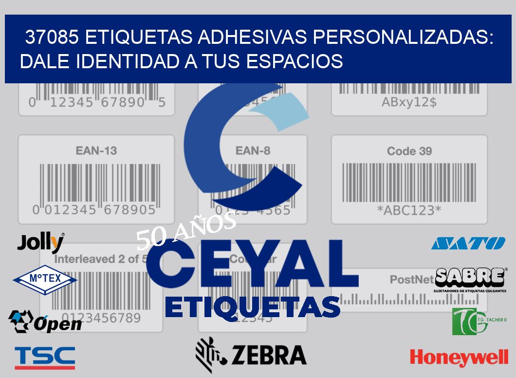 37085 Etiquetas Adhesivas Personalizadas: Dale Identidad a tus Espacios