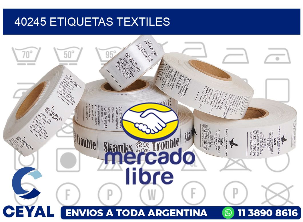 40245 ETIQUETAS TEXTILES