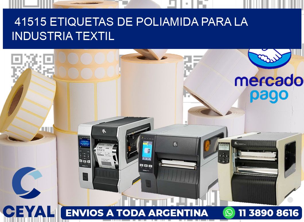 41515 ETIQUETAS DE POLIAMIDA PARA LA INDUSTRIA TEXTIL