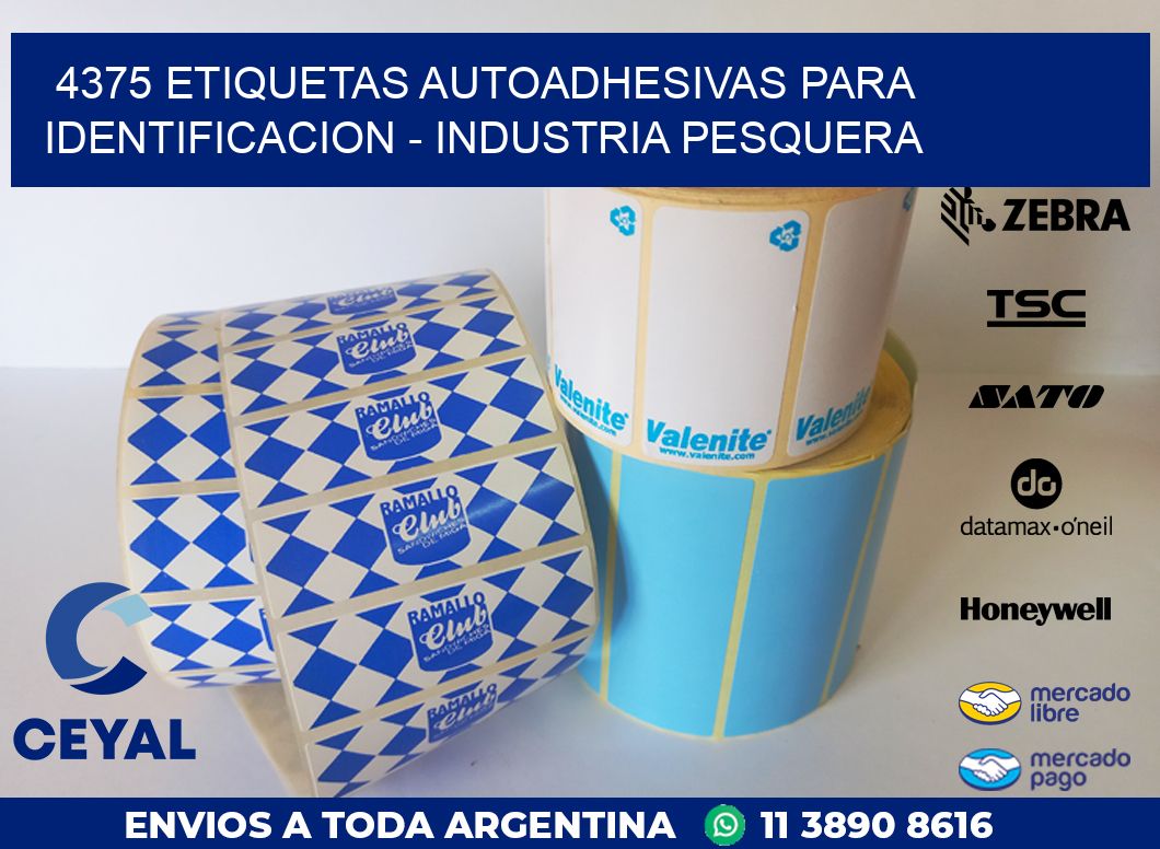 4375 ETIQUETAS AUTOADHESIVAS PARA IDENTIFICACION – INDUSTRIA PESQUERA