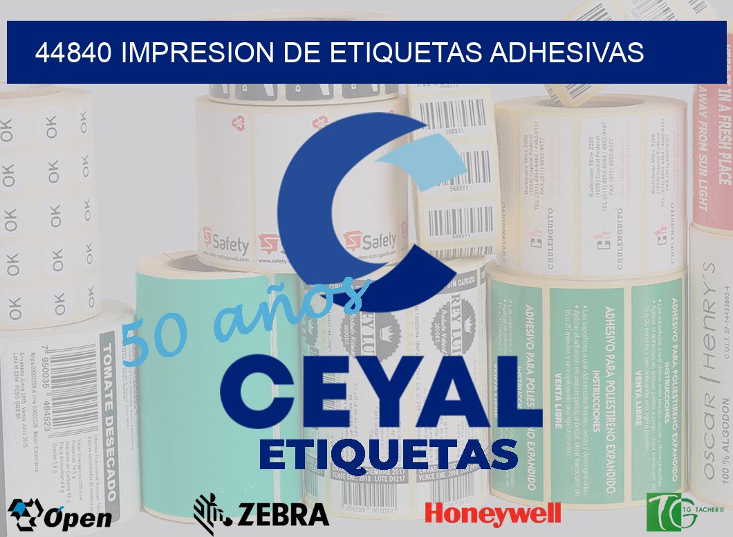 44840 IMPRESION DE ETIQUETAS ADHESIVAS