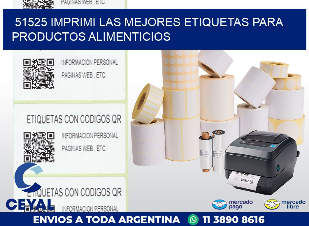 51525 IMPRIMI LAS MEJORES ETIQUETAS PARA PRODUCTOS ALIMENTICIOS