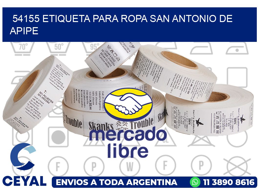 54155 ETIQUETA PARA ROPA SAN ANTONIO DE APIPE