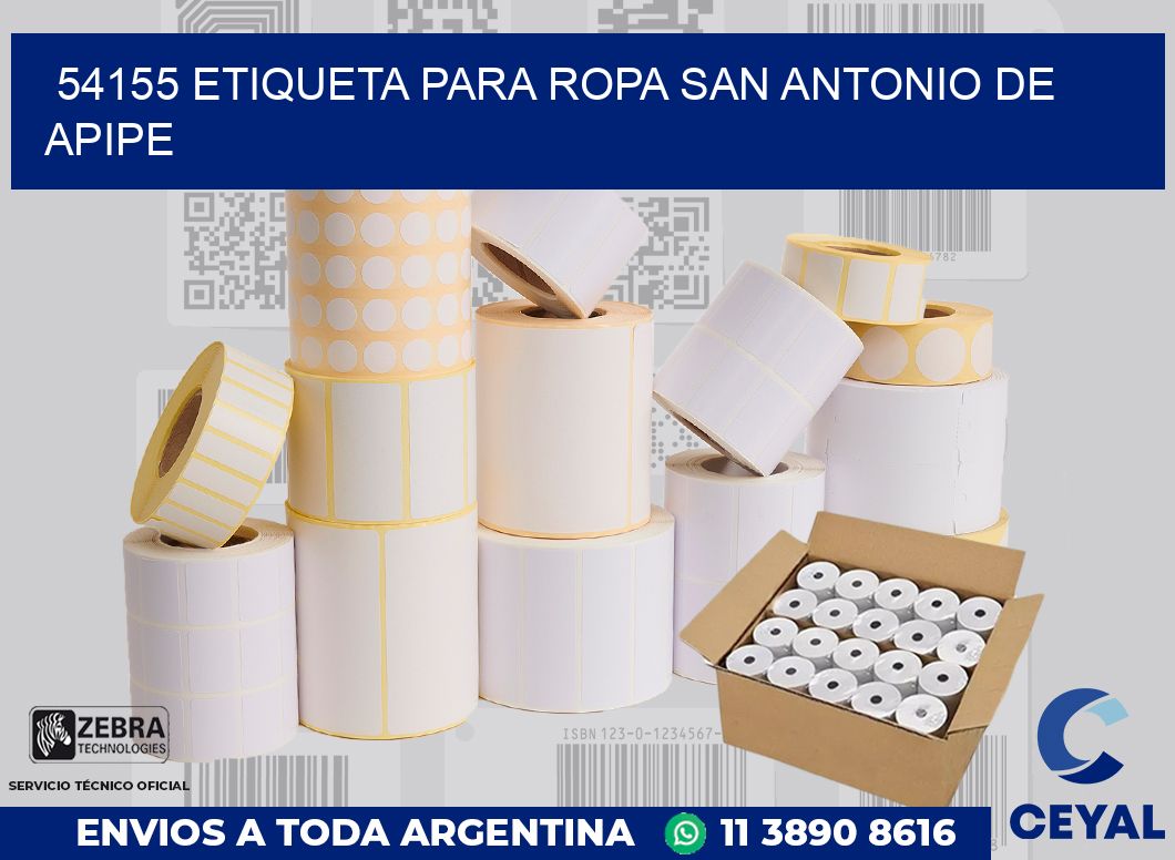 54155 ETIQUETA PARA ROPA SAN ANTONIO DE APIPE