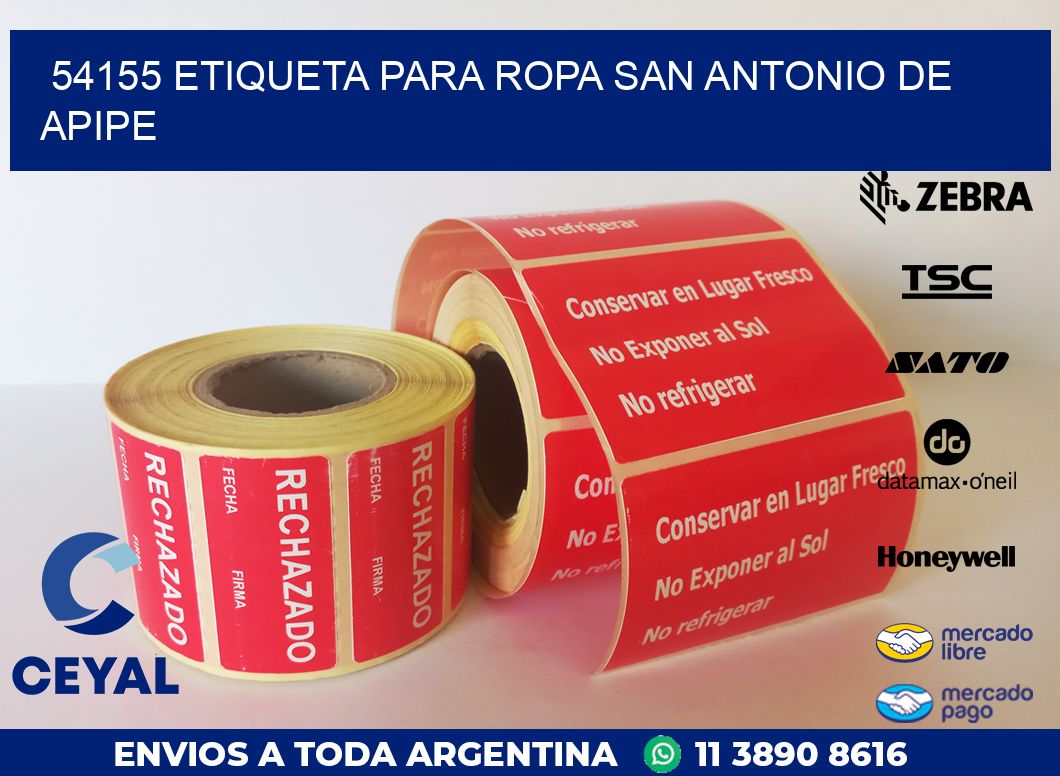 54155 ETIQUETA PARA ROPA SAN ANTONIO DE APIPE