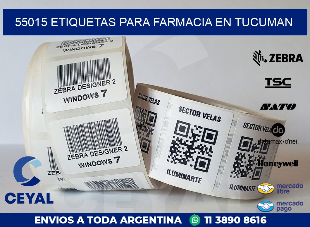 55015 ETIQUETAS PARA FARMACIA EN TUCUMAN