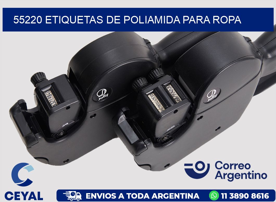 55220 ETIQUETAS DE POLIAMIDA PARA ROPA