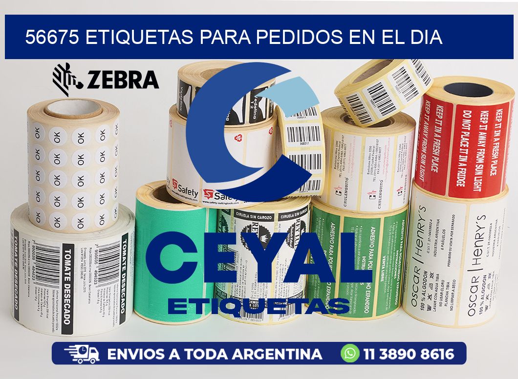 56675 ETIQUETAS PARA PEDIDOS EN EL DIA